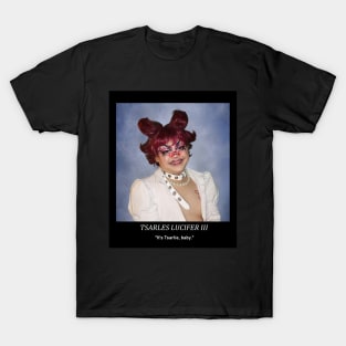 Tsarlie Lucifer Yearbook Drag King Photo T-Shirt